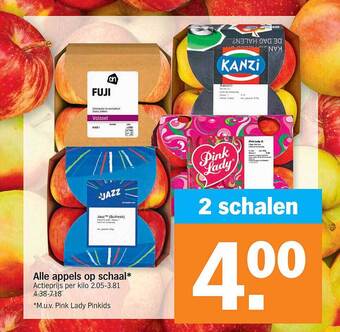 Appels op schaal
