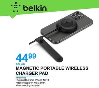 AUVA Belkin magnetic portable wireless charger pad aanbieding
