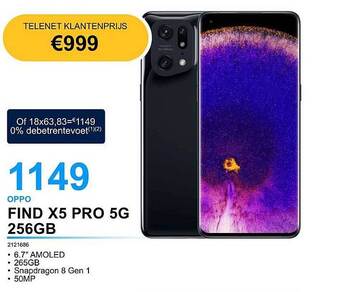 AUVA Oppo find x5 pro 5g 256gb aanbieding