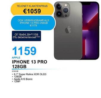 AUVA Apple iphone 13 pro 128gb aanbieding