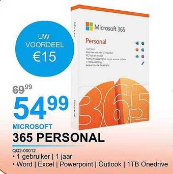 AUVA Microsoft 365 personal aanbieding