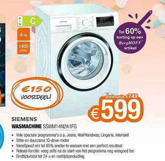Siemens wasmachine