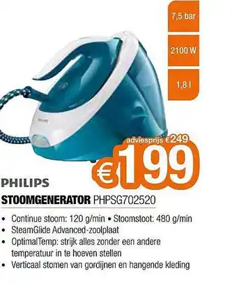 Expert Philips stoomgenerator aanbieding