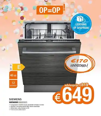 Expert Siemens watwasser aanbieding