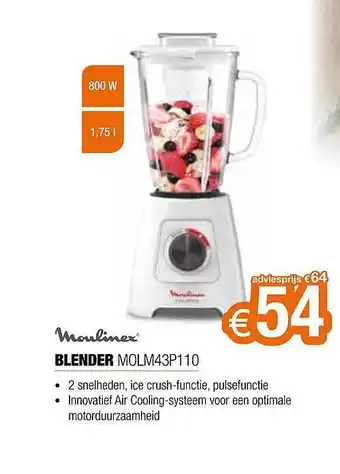 Moulinex blender molm43p110