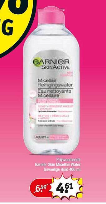 Kruidvat Garnier skin micellair water gevoelige huid aanbieding