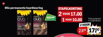 Kruidvat Olia permanente haarkleuring aanbieding