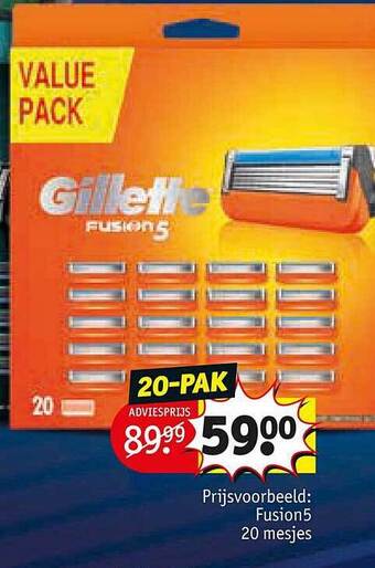Kruidvat Gillette fusion 5 aanbieding