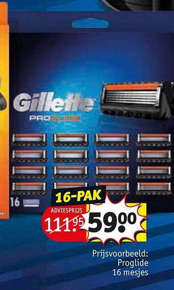 Kruidvat Gillette proglide aanbieding