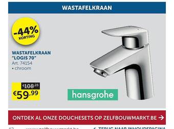 Zelfbouwmarkt Wastafelkraan aanbieding