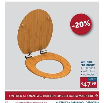 Zelfbouwmarkt Wc-bril aanbieding