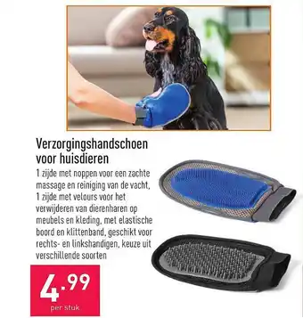 ALDI Verzorginghandschoen Voor Huisdieren aanbieding