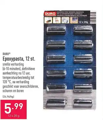 ALDI Duro Epoxypasta 12 St. aanbieding