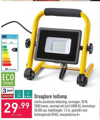 ALDI Draagbare Ledlamp aanbieding