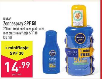 ALDI Nivea Zonnespray Spf 50 aanbieding