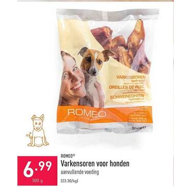 ALDI Romeo Varkensoren Voor Honden aanbieding
