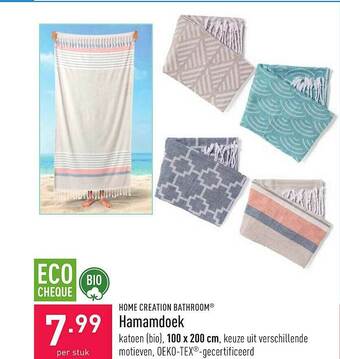 ALDI Home Creation Bathroom Hamamdoek aanbieding