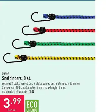 ALDI Duro Snelbinders 8 St. aanbieding