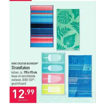 ALDI Home Creation Bathroom Strandlaken aanbieding