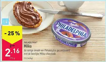 ALDI Philadelphia Milka aanbieding