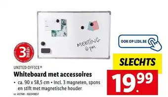 Lidl Whiteboard met accessoires aanbieding