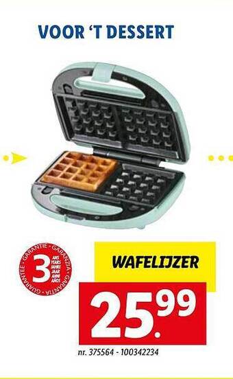 Lidl Wafelijzer aanbieding