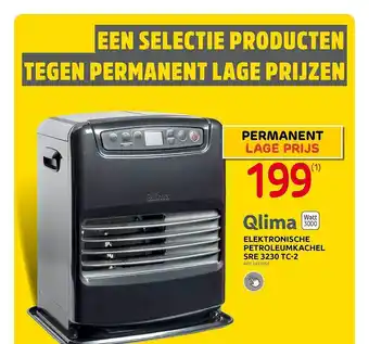 Brico Qlima elektronische petroleumkachel aanbieding