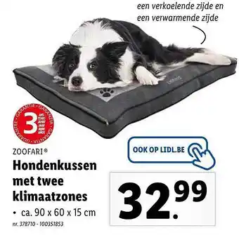 Hondenkussen met twee klimaatzones