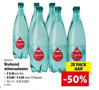 Lidl Bruisend mineraalwater aanbieding