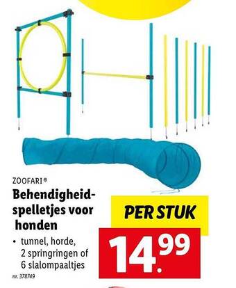 Lidl Behendigheidspelletjes voor honden aanbieding