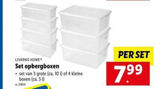 Lidl Set opbergboxen aanbieding