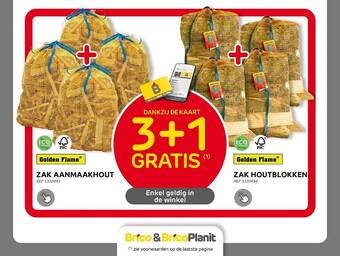 Brico Zak aanmaakhout, zak houtblokken aanbieding