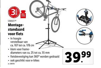 Lidl Montagestandaard voor fiets aanbieding
