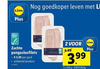 Lidl Zachte pangasiusfilets aanbieding