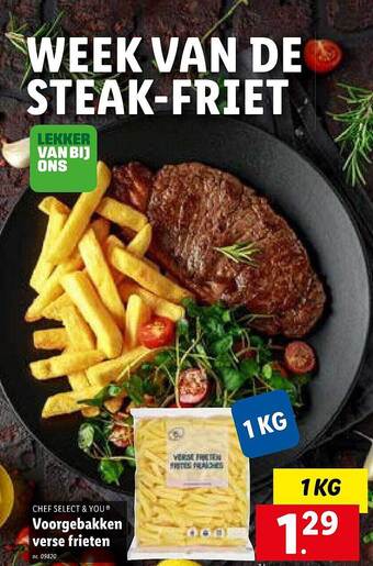 Lidl Voorgebakken verse frieten aanbieding