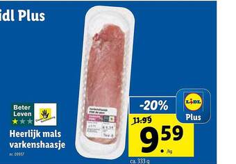 Lidl Heerlijk mals varkenshaasje aanbieding