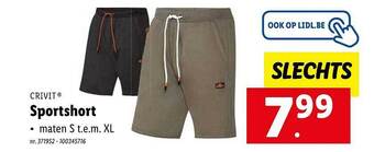 Lidl Sportshort aanbieding