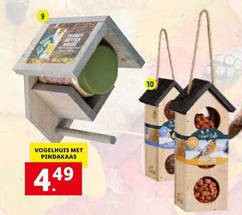 Lidl Vogelhuis met pindakaas aanbieding