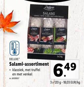 Lidl Salami assortiment aanbieding