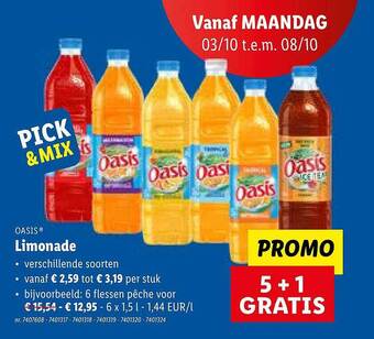 Lidl Limonade aanbieding