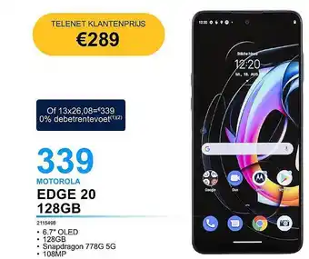 AUVA Motorola edge 220 128gb aanbieding