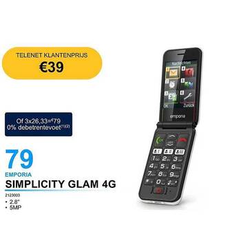 AUVA Emporia simplicity glam 4g aanbieding