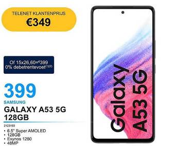 AUVA Samsung galaxy a53 5g 128gb aanbieding