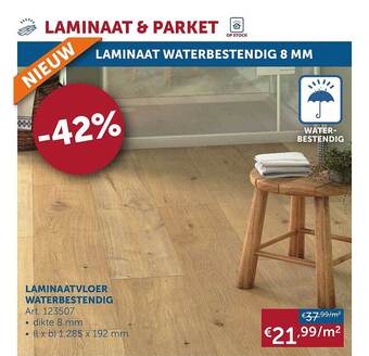Laminaatvloer waterbestendig