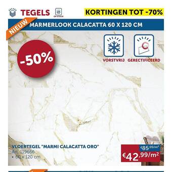 Zelfbouwmarkt Vloertegel aanbieding