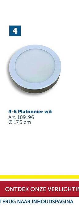 Zelfbouwmarkt 4-5 plafonnier wit aanbieding
