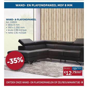 Zelfbouwmarkt Wand- & plafondpaneel aanbieding