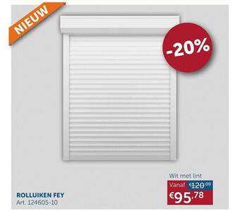 Zelfbouwmarkt Rolluiken fey aanbieding