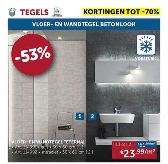 Zelfbouwmarkt Vloer- en wandtegel aanbieding