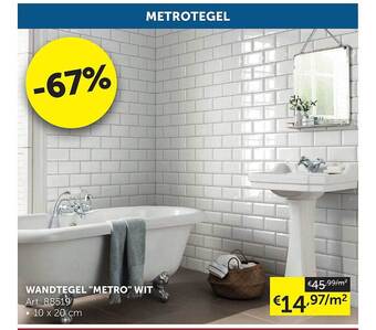 Zelfbouwmarkt Wandtegel aanbieding